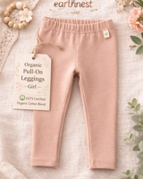 Organic Floral Tee + Pull-On Leggings
