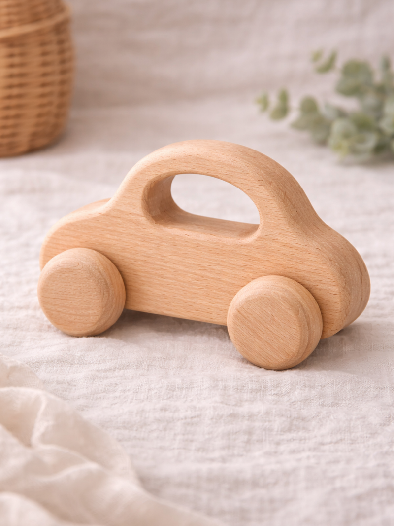 Handcrafted Wooden Push Car
