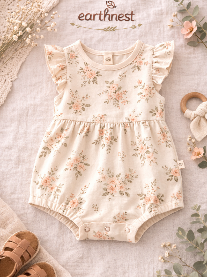 Floral Ruffle Romper
