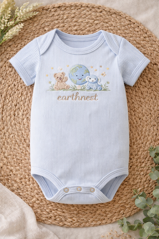 Organic Ribbed Sleeper Onesie — Unisex