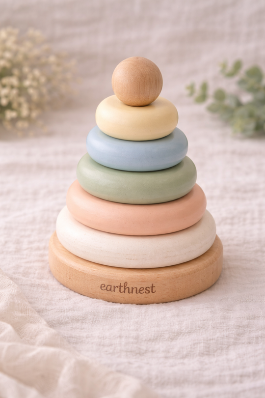 Organic Wooden Stacking Rings