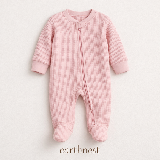 Waffle Knit Sleeper — Girl